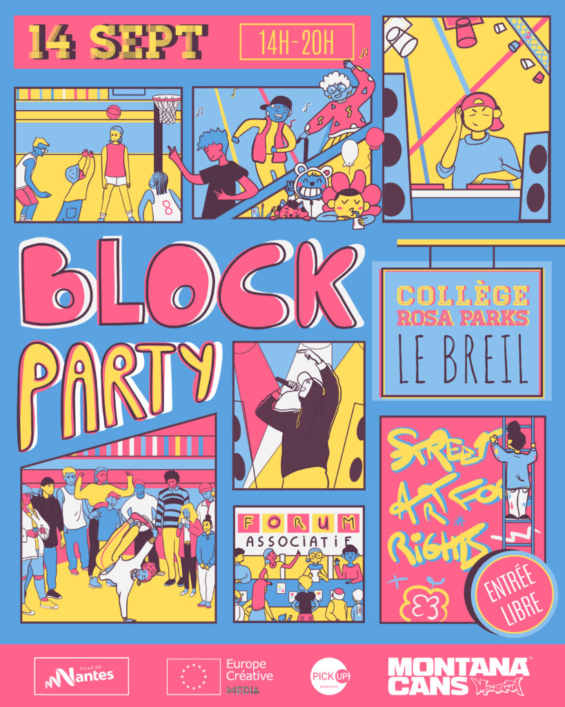 Affiche Block party Rosa Parks